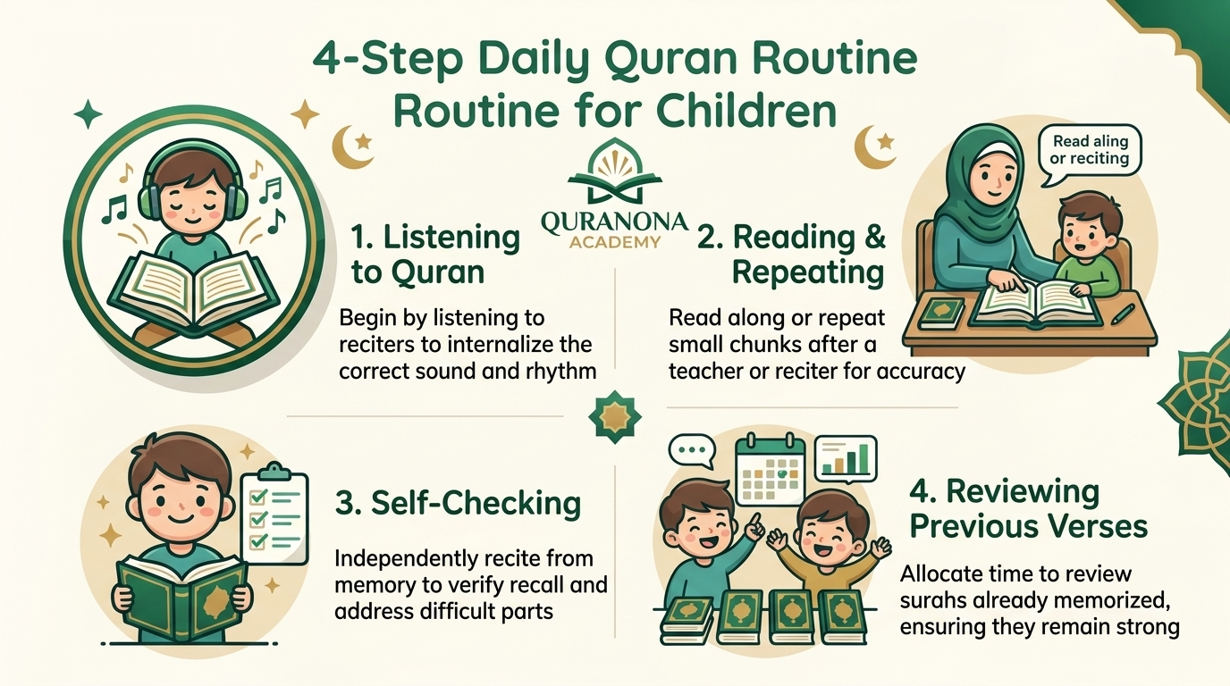 4-Step Daily Quran Routine for Children